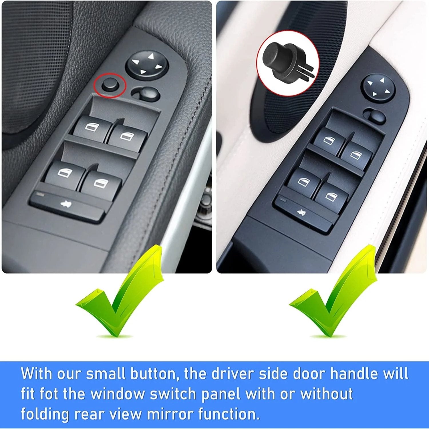 Upgraded For BMW 3 Series E90/E91 Window Switch Covers | Black | YDSSTORE