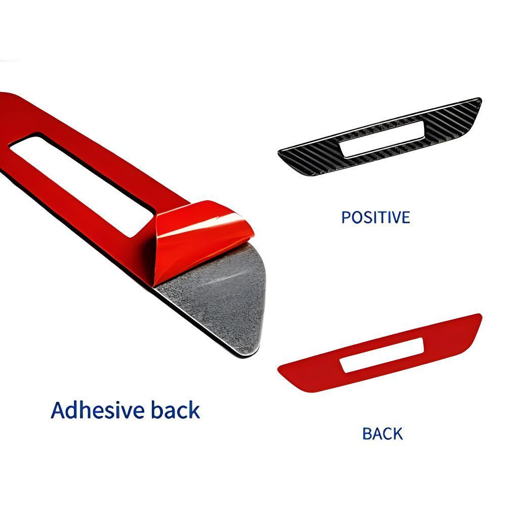 YDSSTORE  Compatible with Carbon Fiber Car Seat Memory Button Cover Panel Trim Sticker Interior for BMW 5 Series Accessories G30 G38 525i 530i 540i 2018 2019 2020 2021 Black 1PCS-autoydsstore