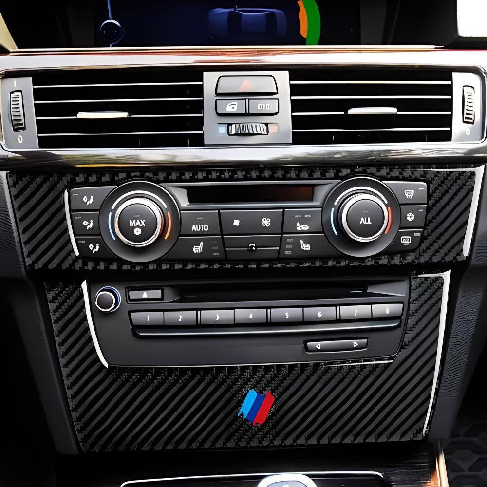 Car CD Panel Sticker Carbon Fiber Decal Trim Cover fits for BMW E90 E92 E93 2006 2007 2008 2009 2010 2011 Interior Accessories (Style B)-autoydsstore