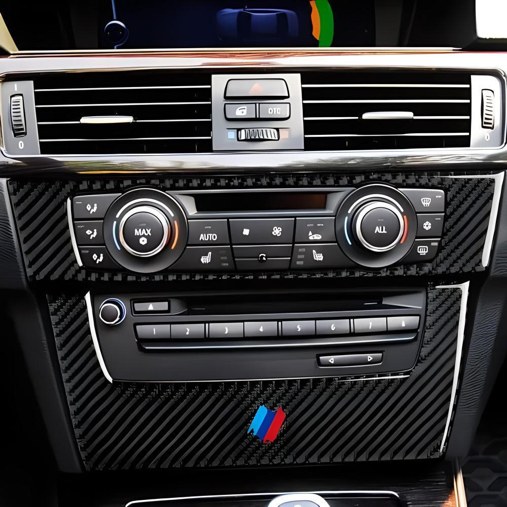 Car CD Panel Sticker Carbon Fiber Decal Trim Cover fits for BMW E90 E92 E93 2006 2007 2008 2009 2010 2011 Interior Accessories (Style B)-autoydsstore