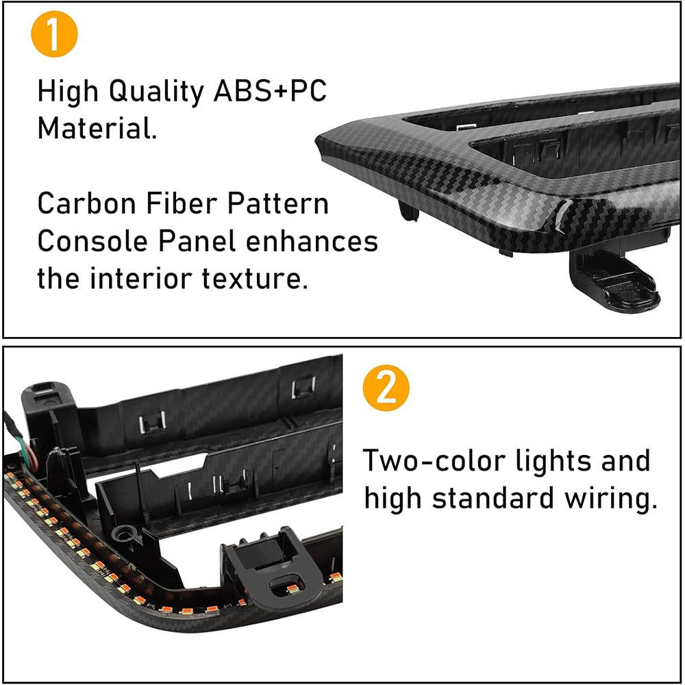 Compatible with BMW LED Console Panel Ambient Light for 3 Series F30 F31. 4 Series F32 F33. Radio & AC Control Panel Ambient Light Replacement with Dual Color LED Lighting-autoydsstore