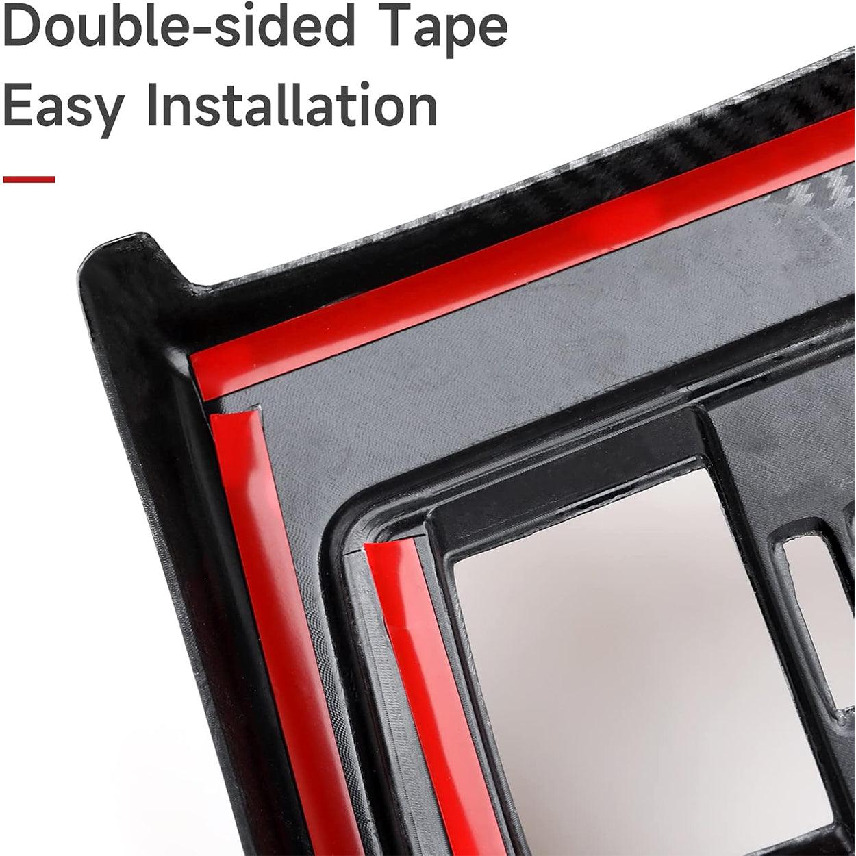 Car Rear Row AC Frame Cover Sticker Carbon Style ABS Decal Trim fits for BMW F30 F31 F34 3GT F32 F36 Accessories - F33 Convertible NOT FIT-autoydsstore