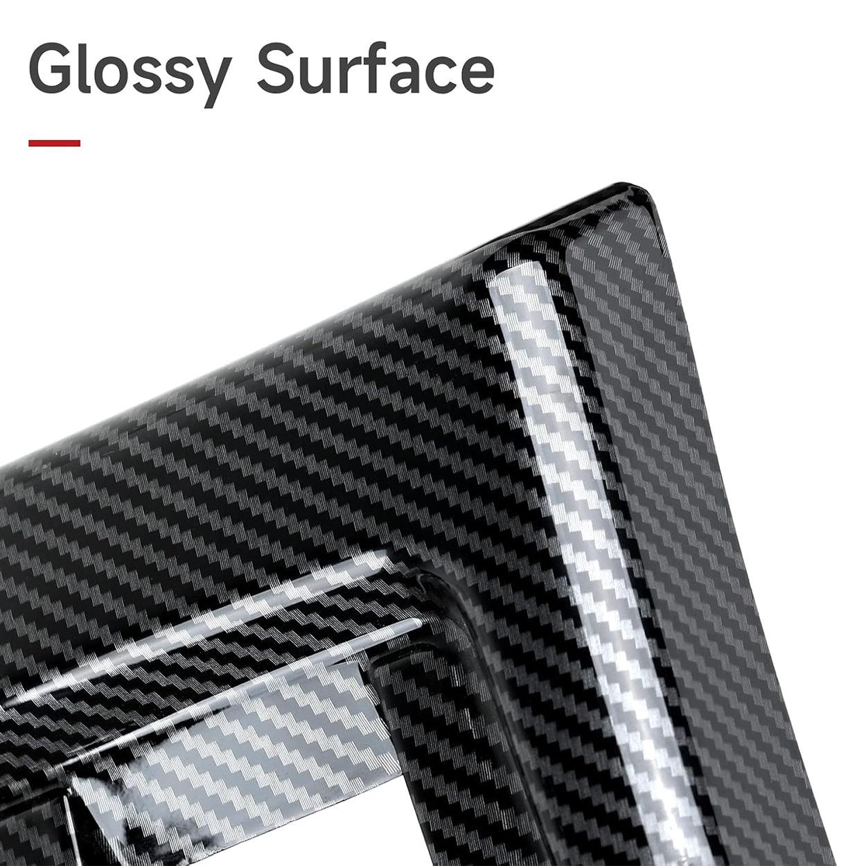 Car Trim Gear Shift Cover Carbon Style ABS Decal Trim fits for BMW F30 F31 F34 3GT F32 F33 F36 3 4 Series Accessories 2012-2019 - 330e NOT FIT-autoydsstore