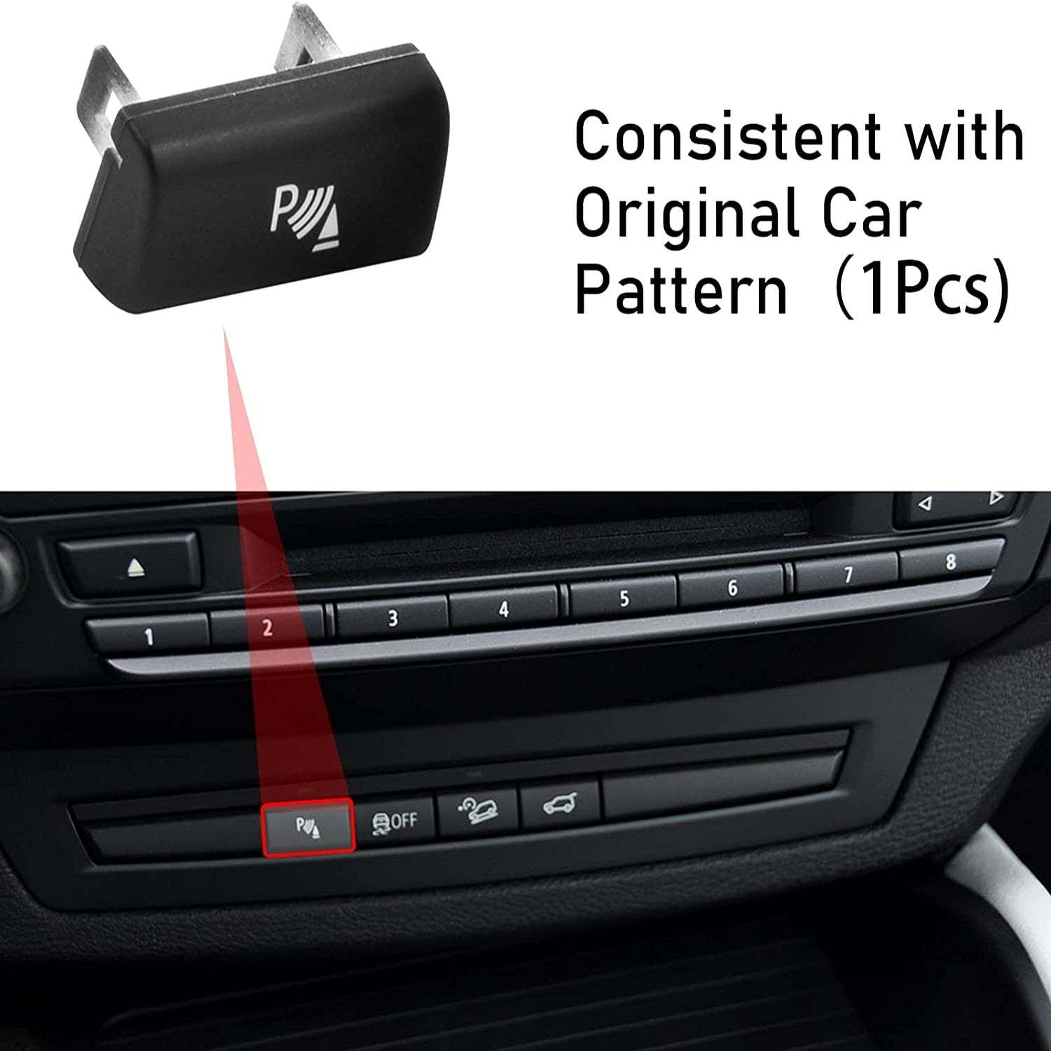 For BMW X5/X6 Parking Radar Sensor Button Covers Replacement | YDSSTORE