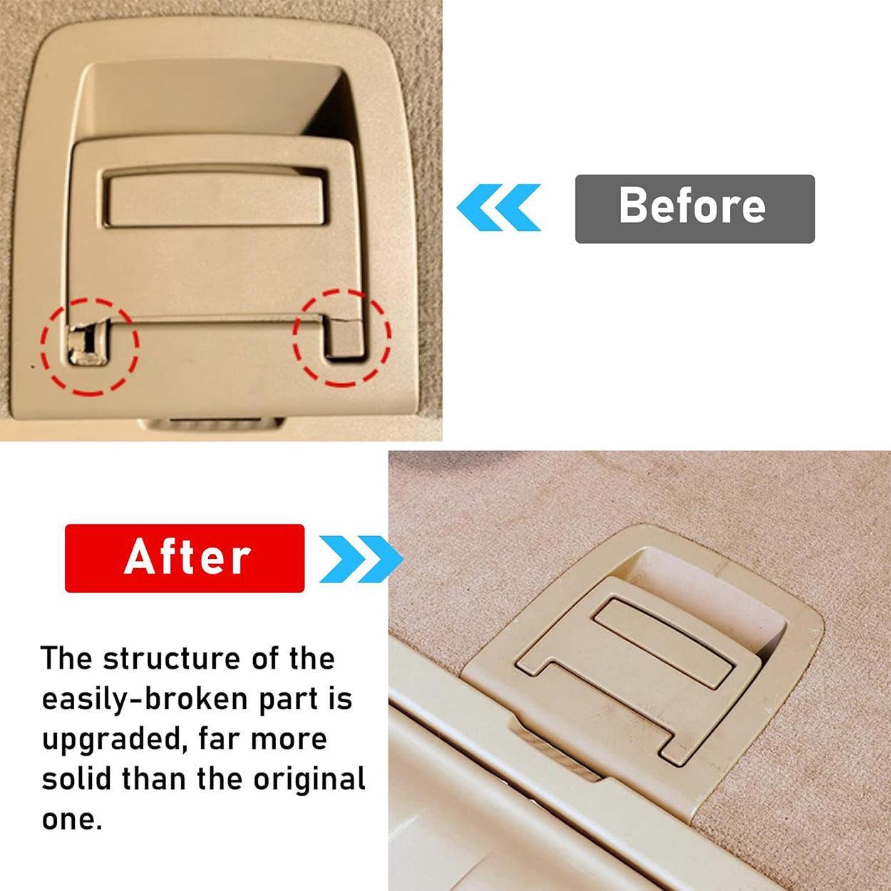 Compatible BMW Trunk Mat Carpet Handle for 5 Series E60/F07/F11 (2003-2016). X5 E70/F15 (2006-2018). X6 E71/F16 (2007-2019) – Rear Floor Carpet Handle Replacement (No Locking Function)-autoydsstore
