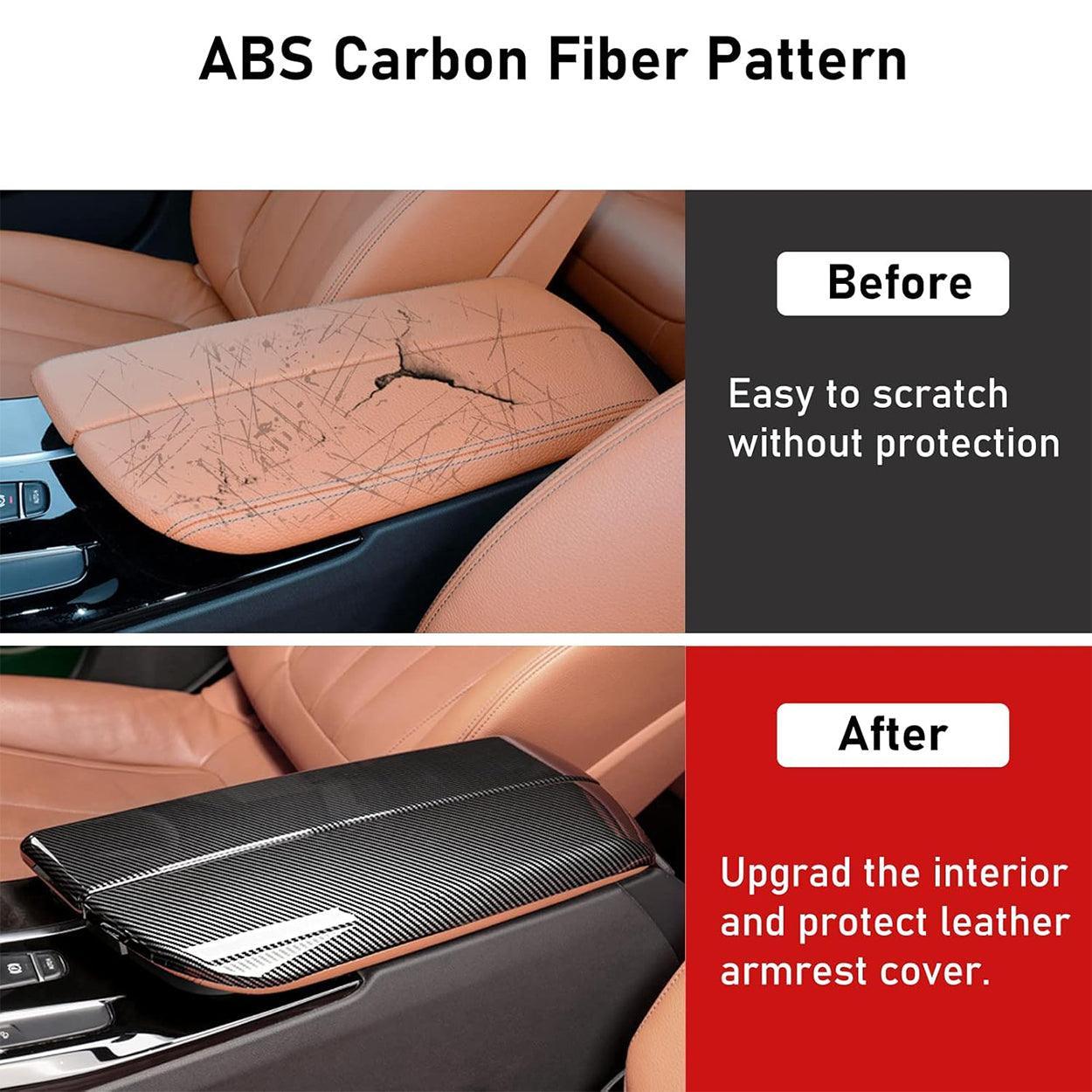 YDSSTORE Compatible with BMW Center Console Cover. for 2017-2023 BMW 5 Series Center Armrest Box Cover. 2021-2023 BMW 6 Series GT Carbon Fiber Armrest Cover-autoydsstore