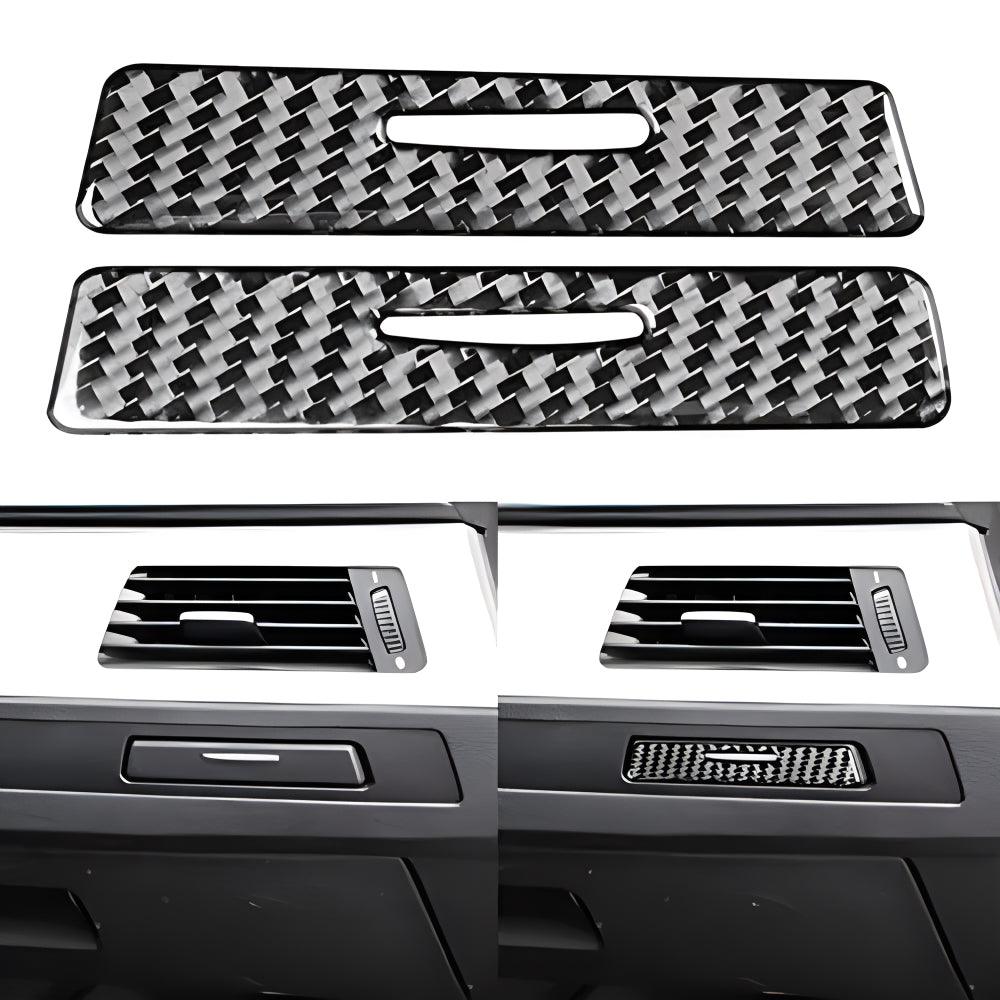 YDSSTORE  Real Premium Carbon Fiber Car Co-Pilot Cup Holder Panel Cover Decal Interior Trim Compatible with BMW 3 Series E90 E92 E93 318i 320i 325i 328i 330i 335i 2006-2012 Accessories Black-autoydsstore