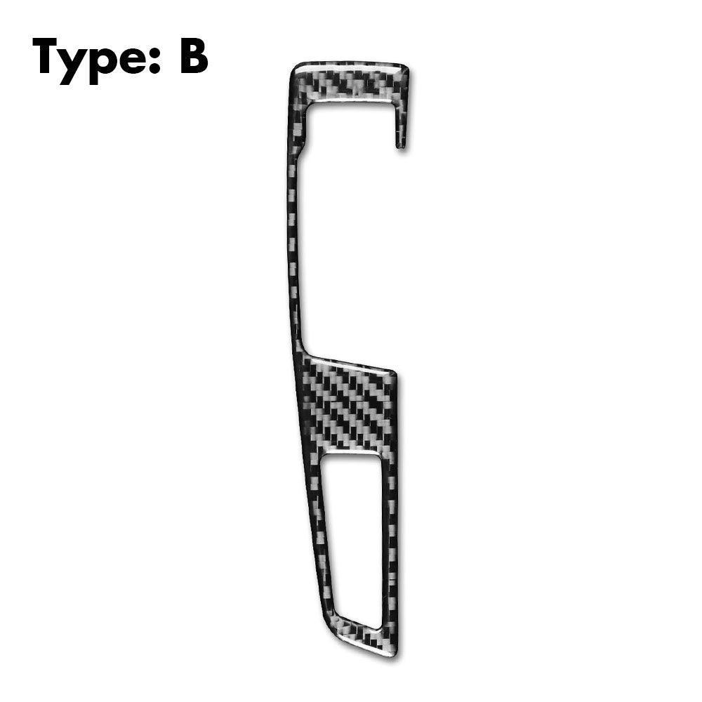 YDSSTORE  Compatible with Carbon Fiber Gear Shifter Box Driving Mode Panel Cover Trim Interior for BMW 5 Series F10 F11 F12 F13 F18 F25 F26 X3 X4 520i 528i 530i 535i 2011-2017-autoydsstore