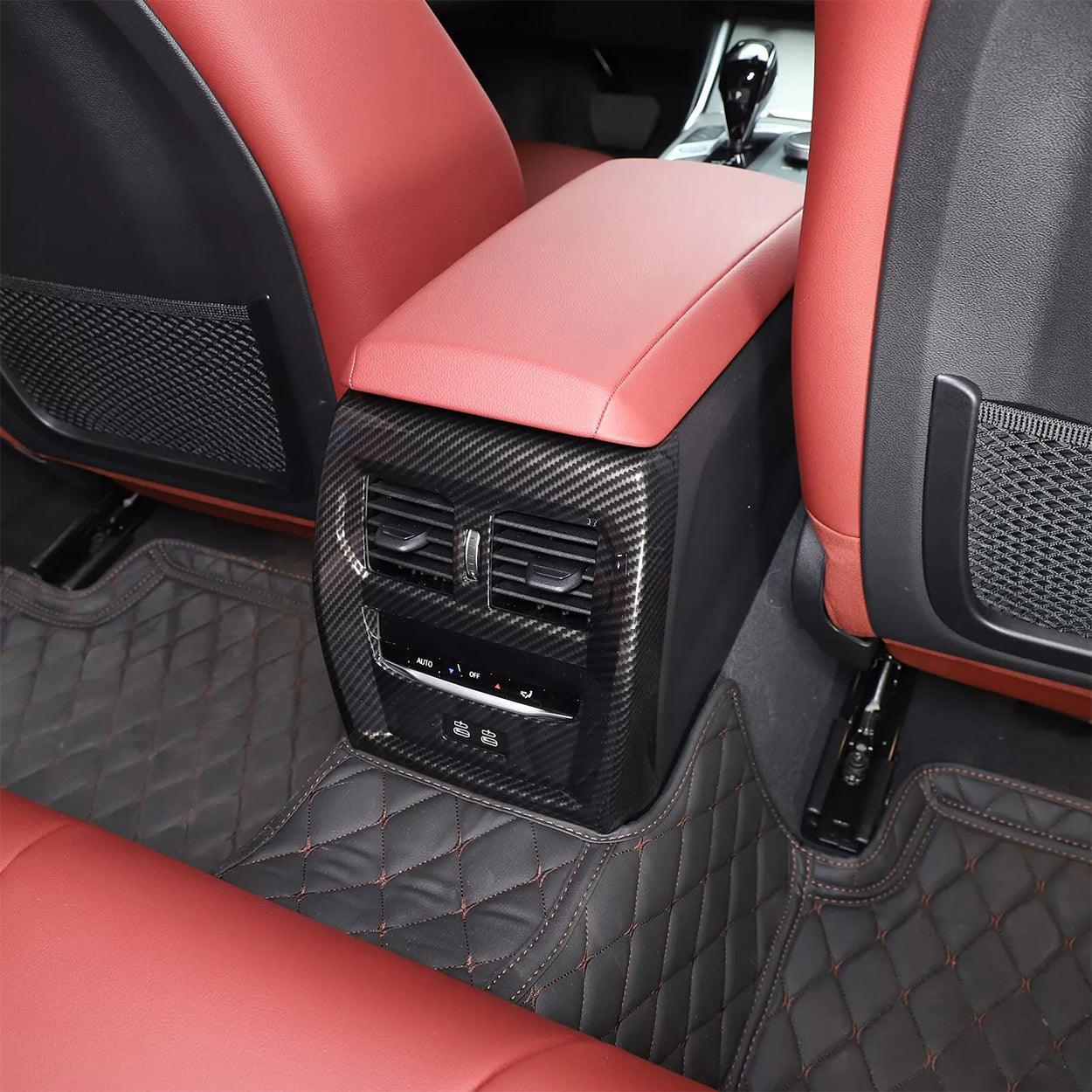 Carbon Fiber Style Rear Air Vent Outlet Frame Trim for BMW 4 Series G22 G23 (2020-2024)-autoydsstore