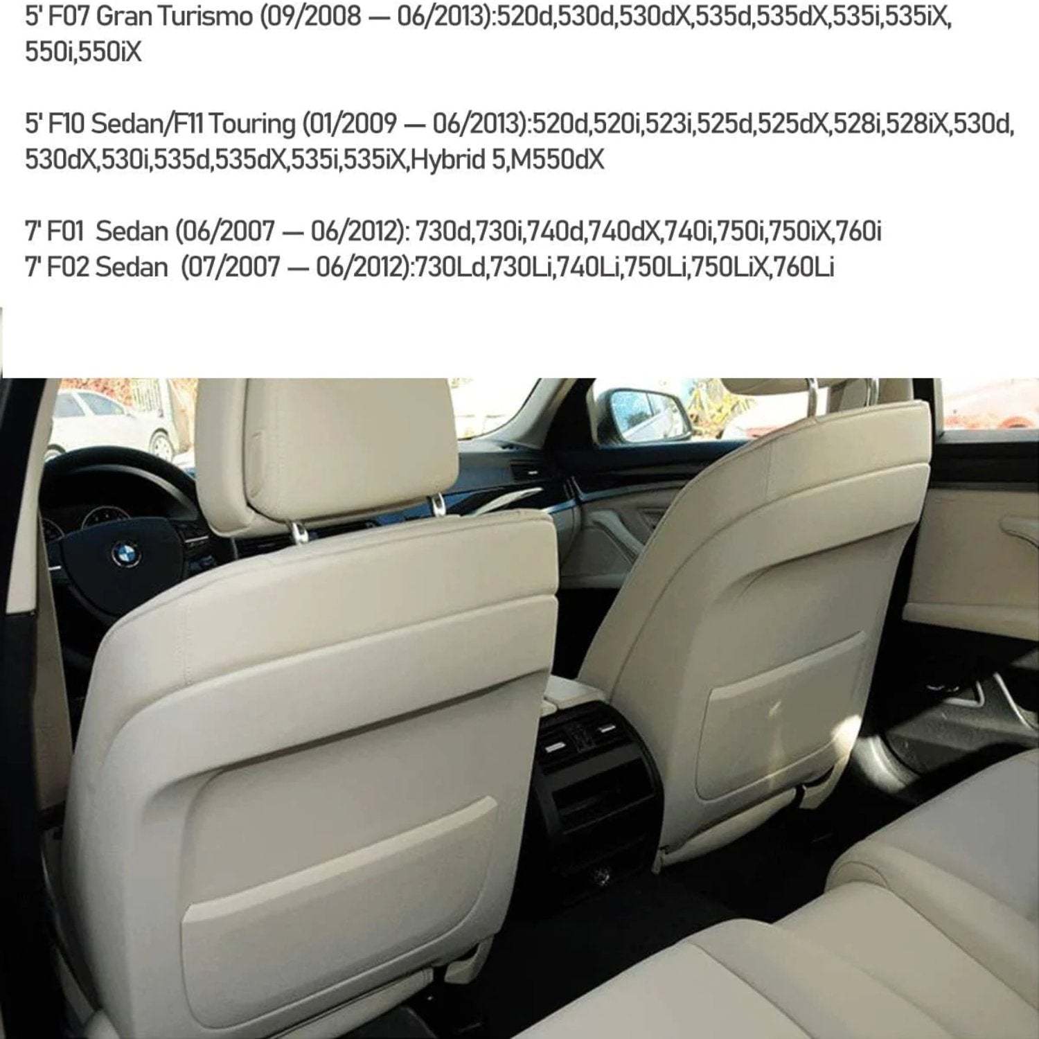 For BMW 5'/7' Seat Back Pocket Cover | YDSSTORE
