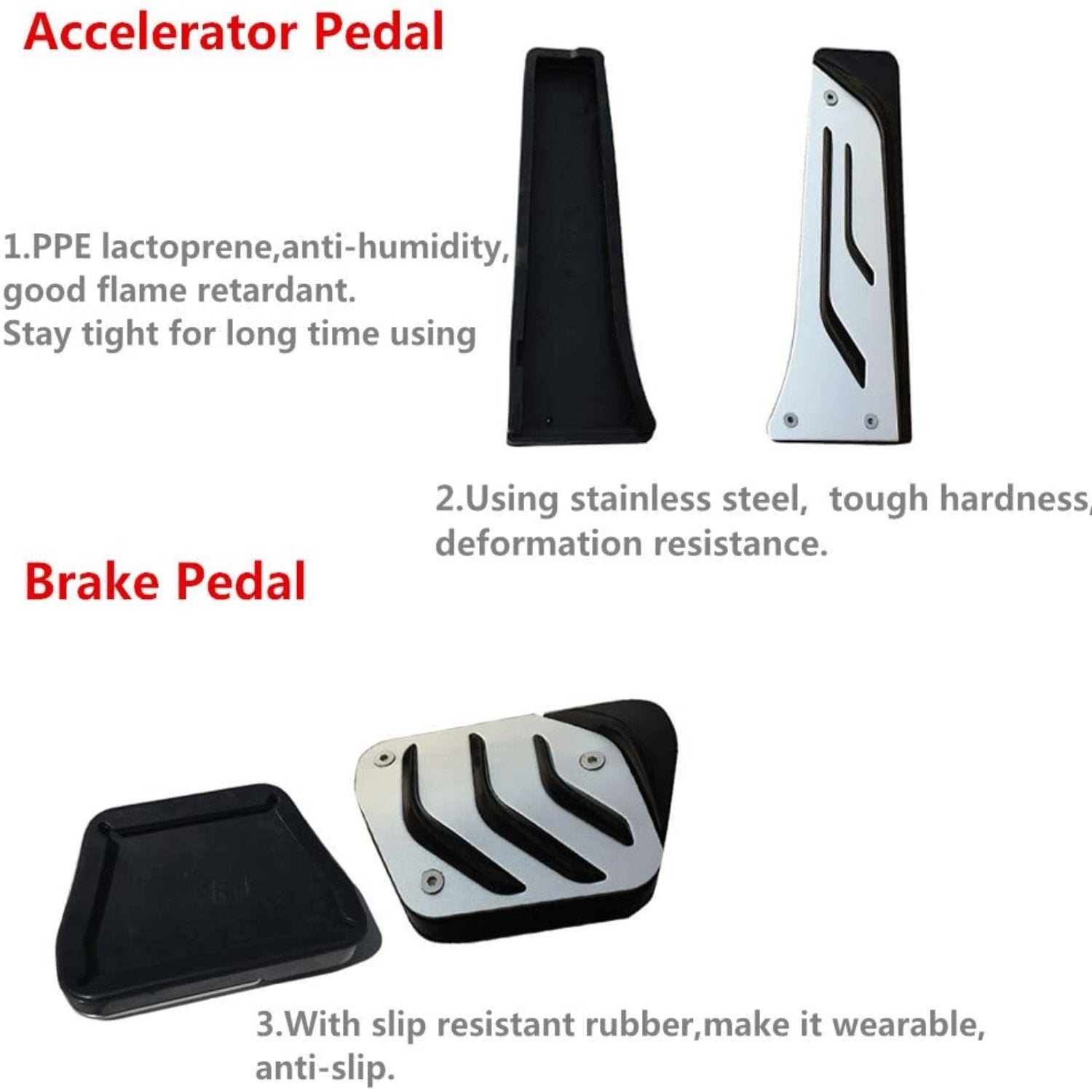 For BMW Gas Pedal and Brake Pedal Covers | YDSSTORE
