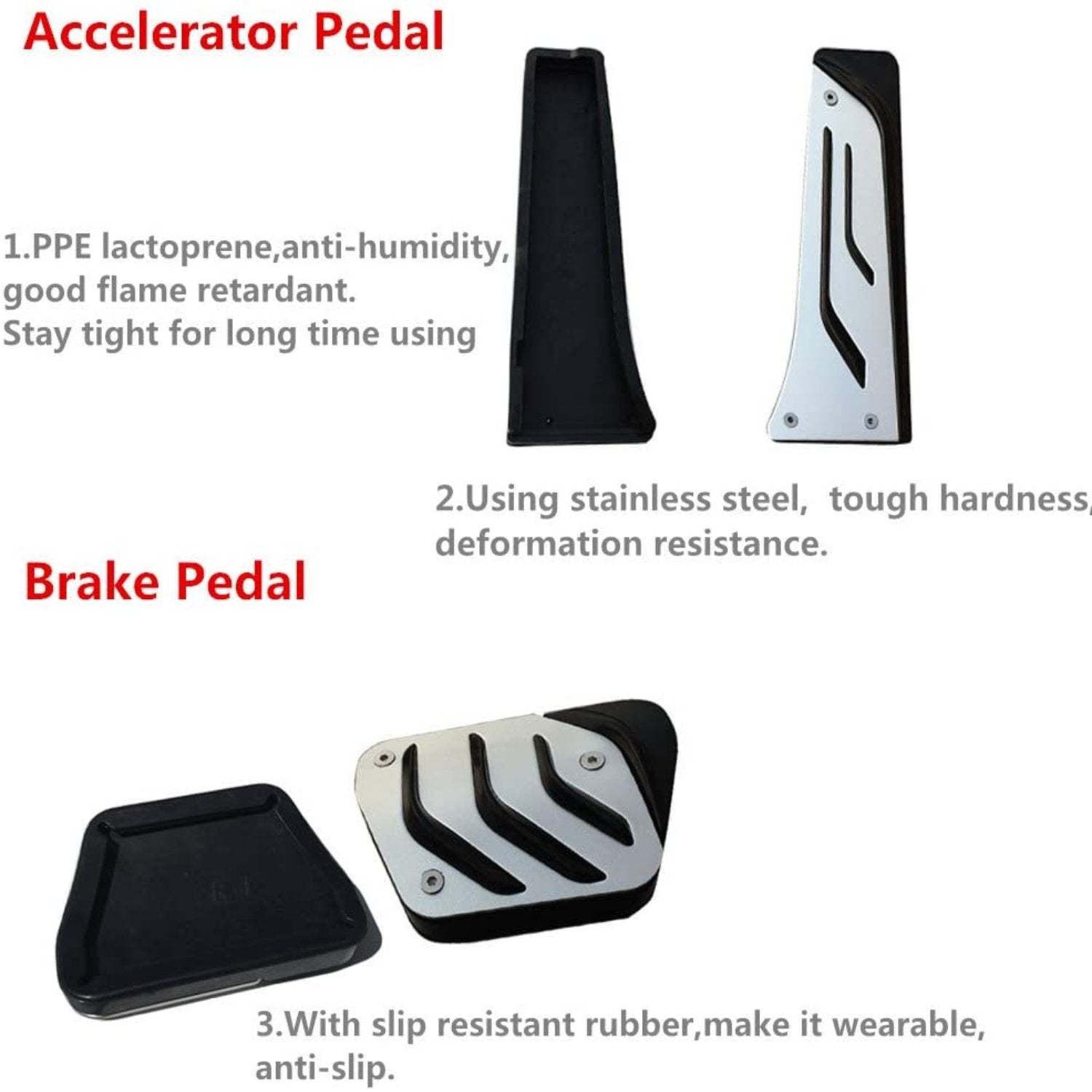 For BMW Gas Pedal and Brake Pedal Covers | YDSSTORE