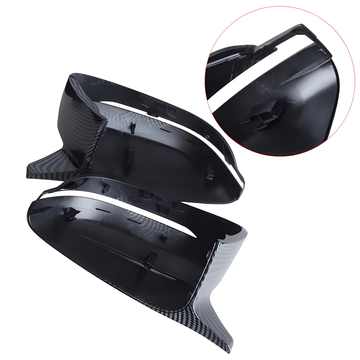 2PCS Carbon Fiber Pattern Side Mirror Covers for BMW 3 Series G20/G21 | 4 Series G22/G23/G26 | 5 Series G30/G31 | 7 Series G11/G12 | 8 Series G14/G15/G16 – Rear View Door Mirror Caps-autoydsstore