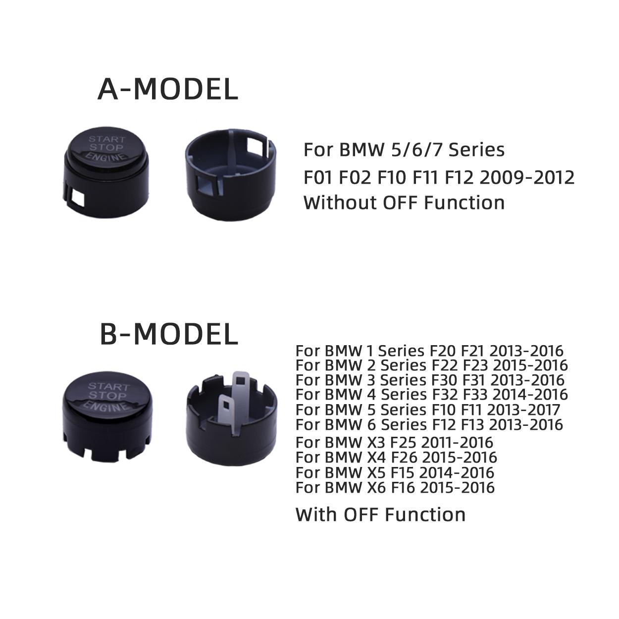 Sports Red Start Stop Engine Switch Button Compatible with BMW.Power Ignition Start Stop Button Replacement(Compatible with BMW 1 2 3 4 5 6 7 X1 X3 X4 X5 X6/F30 F10 F01 F15 G01 G30 G31 G11 G12)-autoydsstore