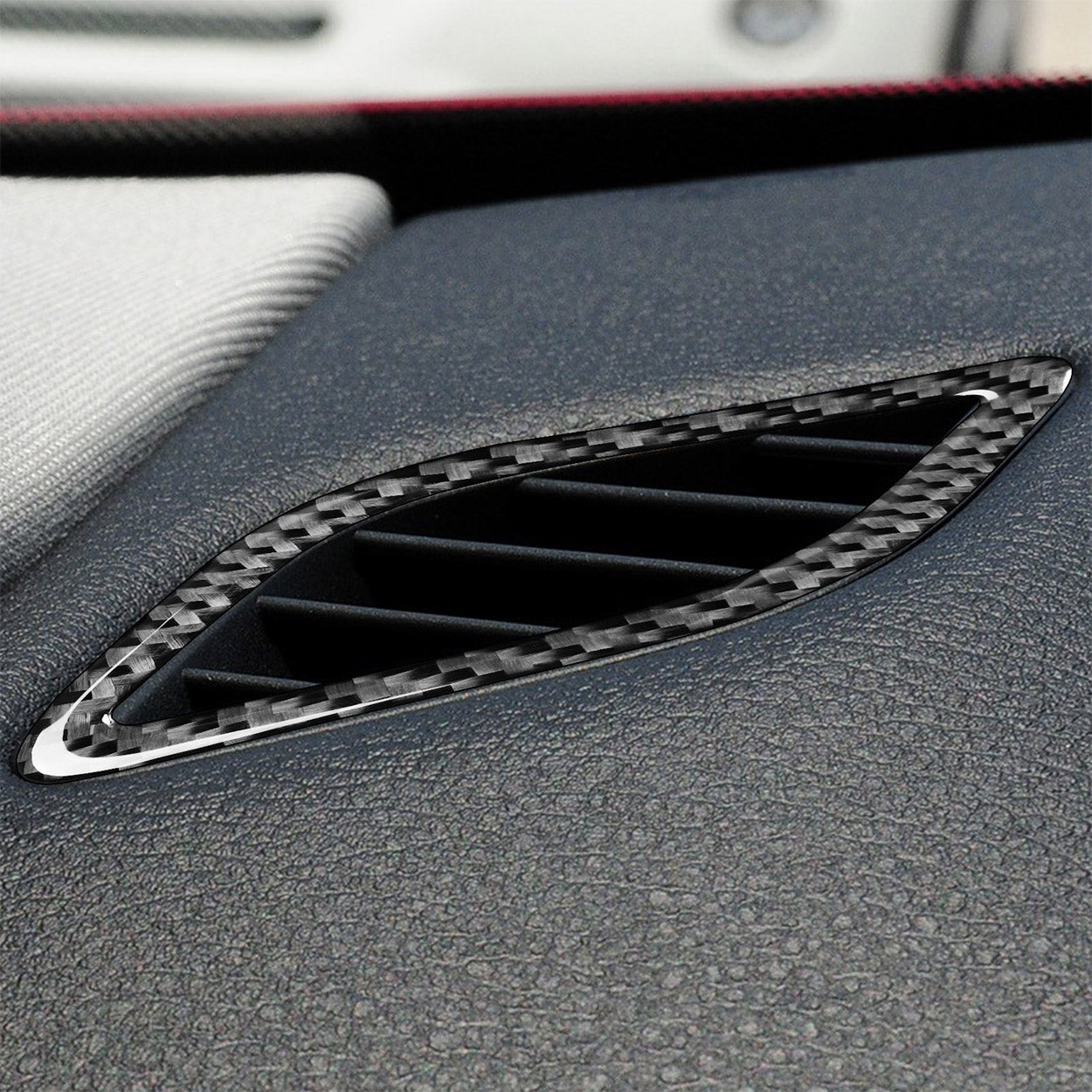 YDSSTORE Carbon Fiber  Car Dashboard Side Defogger AC Vent Panel Air Outlet Vent Frame Decoration Sticker Compatible with BMW X1 E84 2013 2014 2015 Auto Interior Trim Accessories 2pcs-autoydsstore