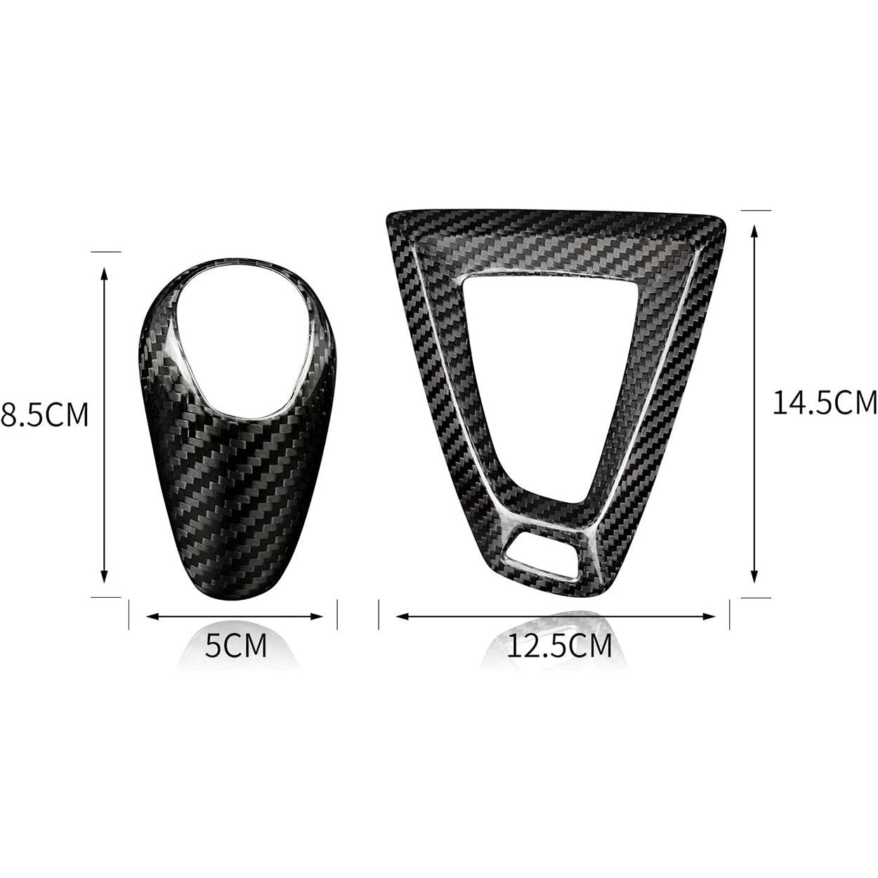 Carbon Fiber  Gear Shift Knob Cover Trim for BMW F80 M3 F82 M4 2014-2018. Black-autoydsstore