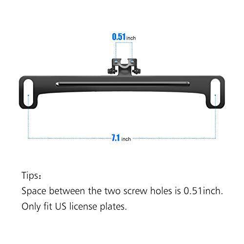 Universal Car Rear View Camera License Plate Bracket.Upgraded Full Stainless Steel Backup Camera Mount Dash Cam Mirror Camera Accessory Rear Camera Mount.Only Installation Holder for Back Up Camera-autoydsstore
