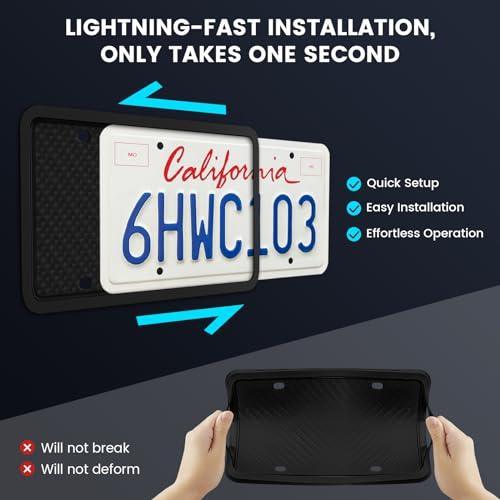 License Plate Frame for BMW & Mini Cooper Models. Rear License Plate Cover Holder Bracket for BMW 528i 328i 535i 335i 325i X1 X2 X3 X4 X5 X6 X7 Series - Bumper Trunk Mount Car Accessories-autoydsstore