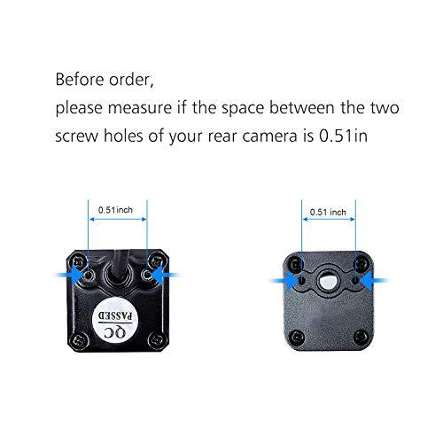 Universal Car Rear View Camera License Plate Bracket.Upgraded Full Stainless Steel Backup Camera Mount Dash Cam Mirror Camera Accessory Rear Camera Mount.Only Installation Holder for Back Up Camera-autoydsstore