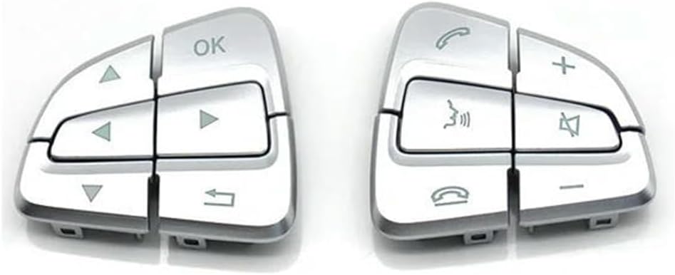 Button Trim Cover for Mercedes-Benz A/B GLA GLS GLE V Class W176 W246 W156 W166 W292 W117 W218 W231. Car Steering Wheel Button Kit