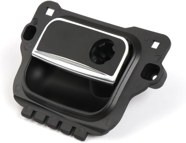 Car Glove Box Lid Handle Open/Lock Puller Glove Boxs Toolbox Pull Cover with Hole for Mercedes Benz W222 S-Class 2014-2020 (Black)