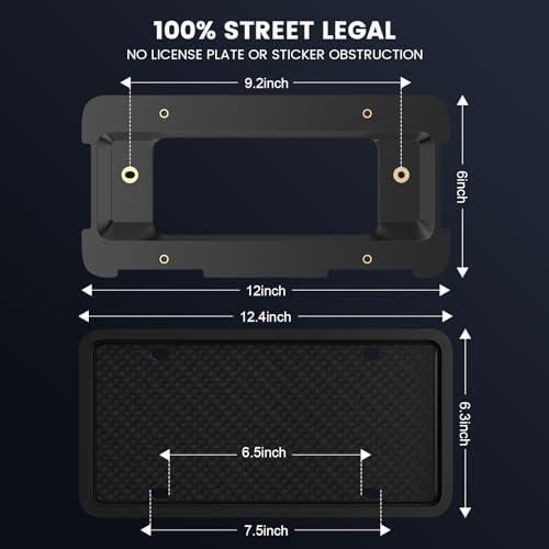 License Plate Frame for BMW & Mini Cooper Models. Rear License Plate Cover Holder Bracket for BMW 528i 328i 535i 335i 325i X1 X2 X3 X4 X5 X6 X7 Series - Bumper Trunk Mount Car Accessories-autoydsstore