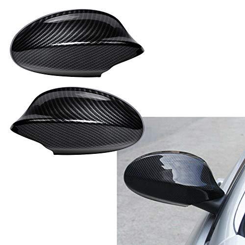 Left and Right Side Mirror Cover Caps for 2005-2008 BMW E90 E91 323i 325i 328i 335i Pre-LCI