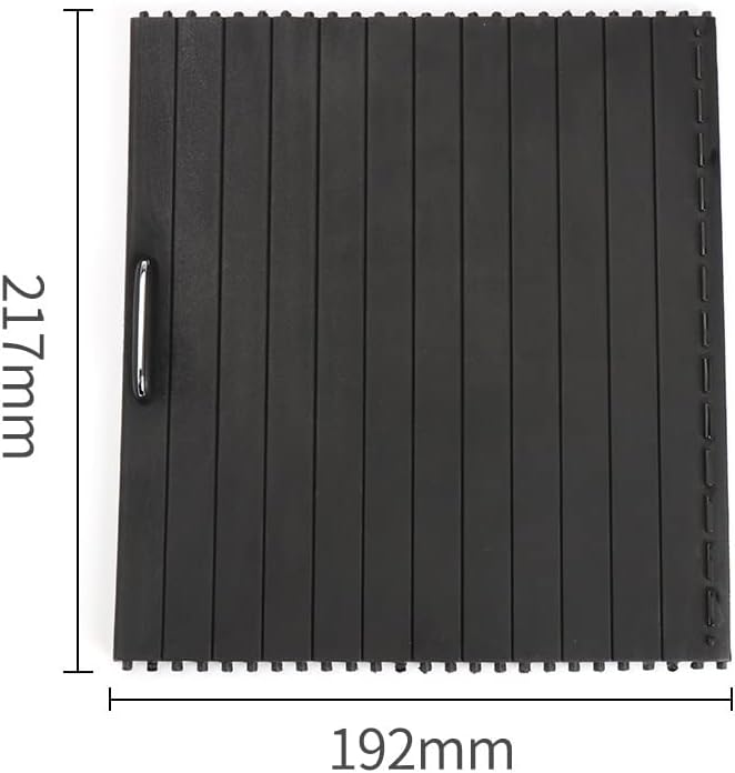 FREAZE Auto Middenconsole Luiken Bekerhouder Slide Rolgordijn Cover Fit for Mercedes Benz Ml/Gl/Gle/Gls Klasse W166 W292 2012-2018 (Color : Beige)