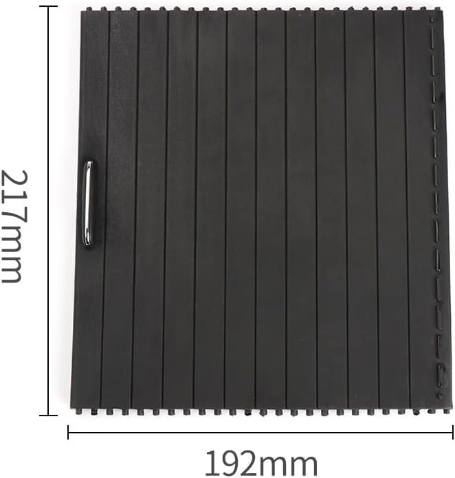 FREAZE Auto Middenconsole Luiken Bekerhouder Slide Rolgordijn Cover Fit for Mercedes Benz Ml/Gl/Gle/Gls Klasse W166 W292 2012-2018 (Color : Beige)