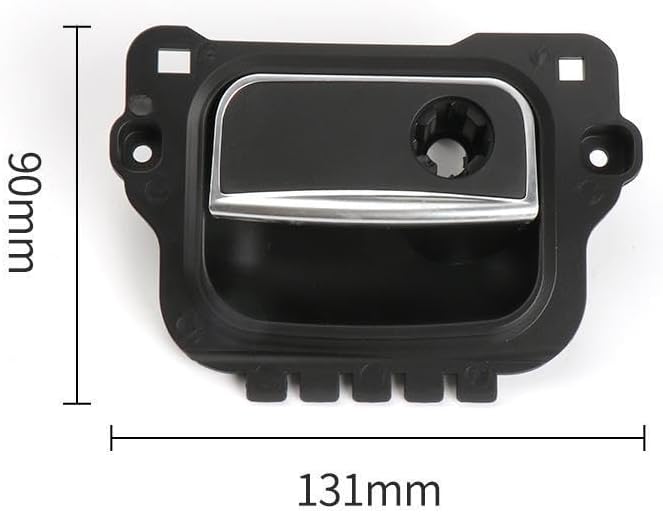 Car Glove Box Lid Handle Open/Lock Puller Glove Boxs Toolbox Pull Cover with Hole for Mercedes Benz W222 S-Class 2014-2020 (Black)