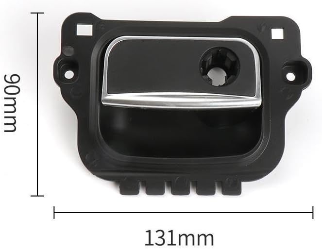 Car Glove Box Lid Handle Open/Lock Puller Glove Boxs Toolbox Pull Cover with Hole for Mercedes Benz W222 S-Class 2014-2020 (Black)