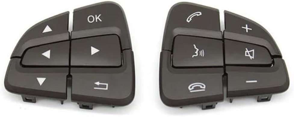 Button Trim Cover for Mercedes-Benz A/B GLA GLS GLE V Class W176 W246 W156 W166 W292 W117 W218 W231. Car Steering Wheel Button Kit