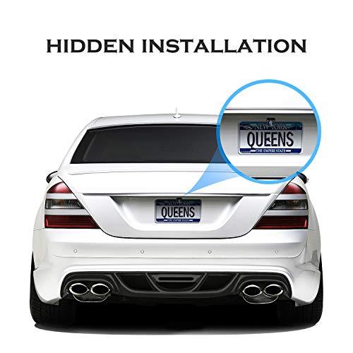 Universal Car Rear View Camera License Plate Bracket.Upgraded Full Stainless Steel Backup Camera Mount Dash Cam Mirror Camera Accessory Rear Camera Mount.Only Installation Holder for Back Up Camera-autoydsstore