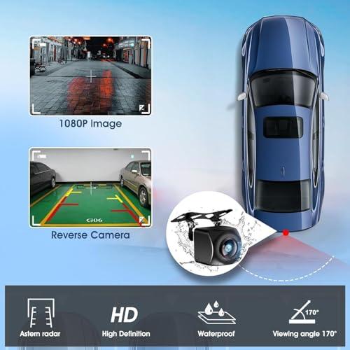 Portable Wireless Carplay Car Stereo. 7 HD Touchscreen for Car with Apple CarPlay & Android Auto with Mirror Link/Backup Camera/Siri/Bluetooth/Navigation/AUX for All Vehicles-autoydsstore