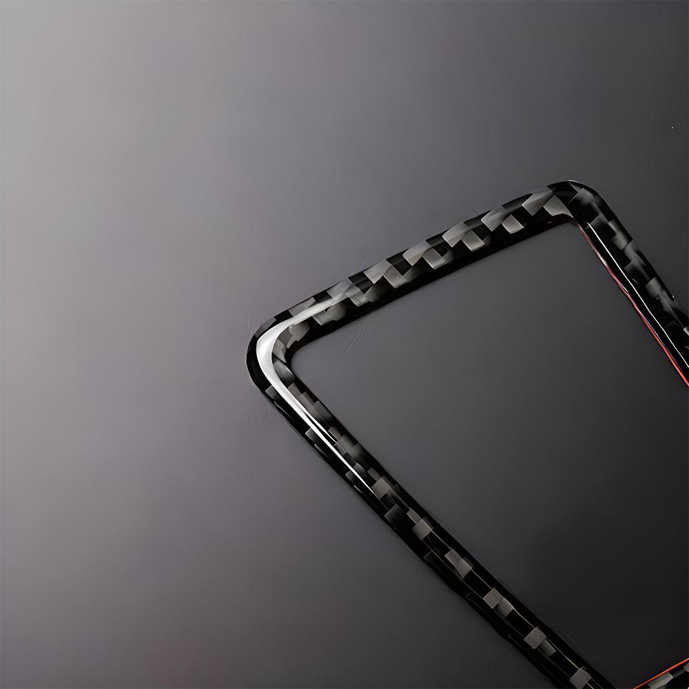 YDSSTORE  Real Premium Carbon Fiber Car Dashboard Sides Air Vent Outlet Frame Cover Interior Trim Compatible with BMW E90 E92 E93 325i/xi 328i/xi 330i/xi 335d/i/xi/is M3 2006-2013 Accessories Black-autoydsstore