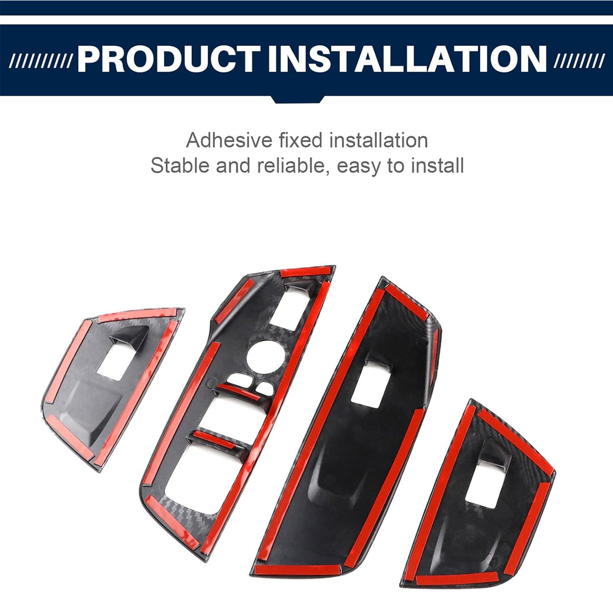 YDSSTORE  For BMW X3 X4 G01 G02 (2018-2023) Door Window Button Cover – ABS Plastic with Carbon Fiber. Matte Black. and Chrome Finish-autoydsstore