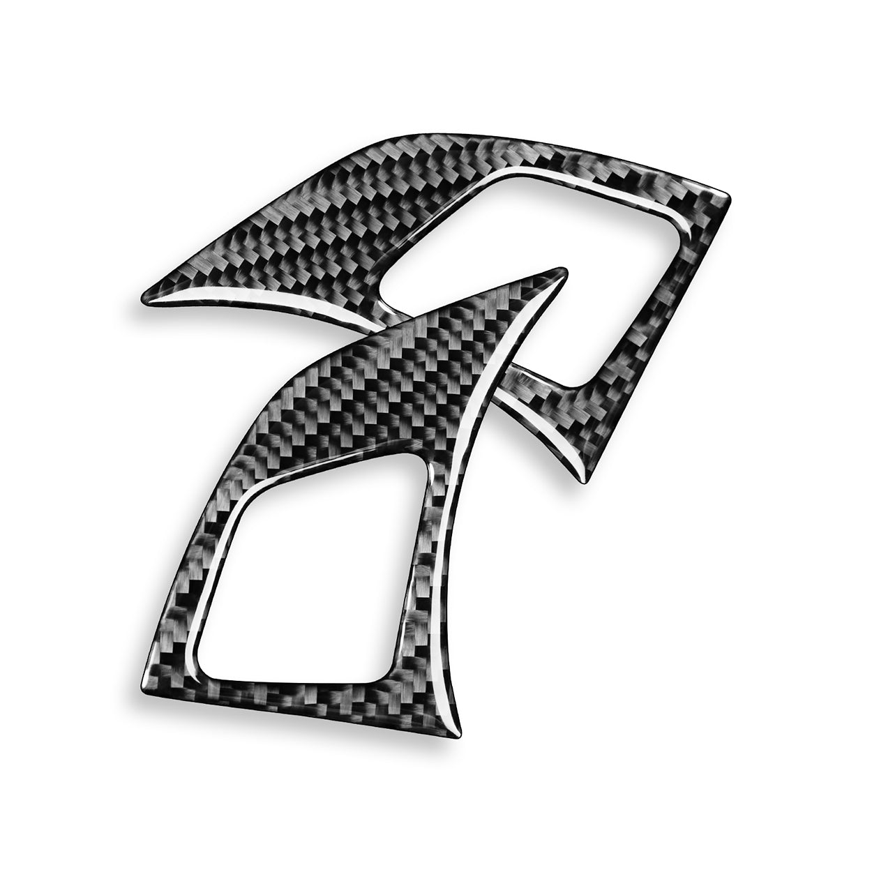 YDSSTORE Carbon Fiber  Car Dashboard Control Button Panel Decoration Sticker Compatible with BMW X1 E84 2013 2014 2015 Auto Interior Trim Accessories 2pcs-autoydsstore