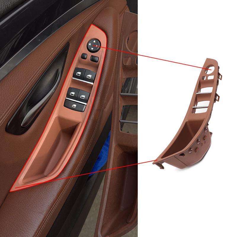 YDSSTORE 4PCS Door Handle Kit for BMW 5 Series F10/F11.Driver Side Window Switch Armrest+ Passenger Door Pull Handle+Window Switch Covers for BMW 520 523 525 528 530 535 (2010-2016)-autoydsstore