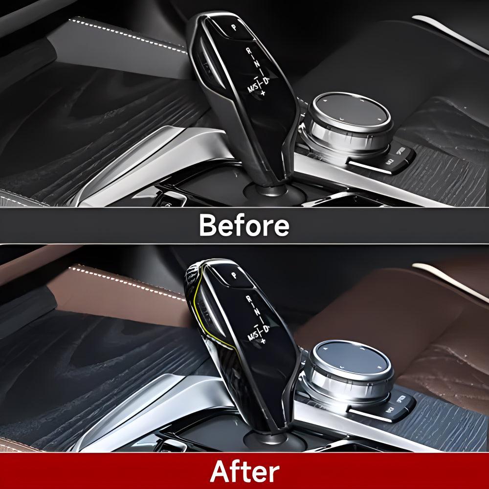 YDSSTORE Car Sticker Decals Gear Shift Knob Cover Carbon Color ABS Trim fits for BMW G30 G31 BMW 5 Series 6GT G32 G11 G12 X3 G01 X4 G02 Accessories-autoydsstore