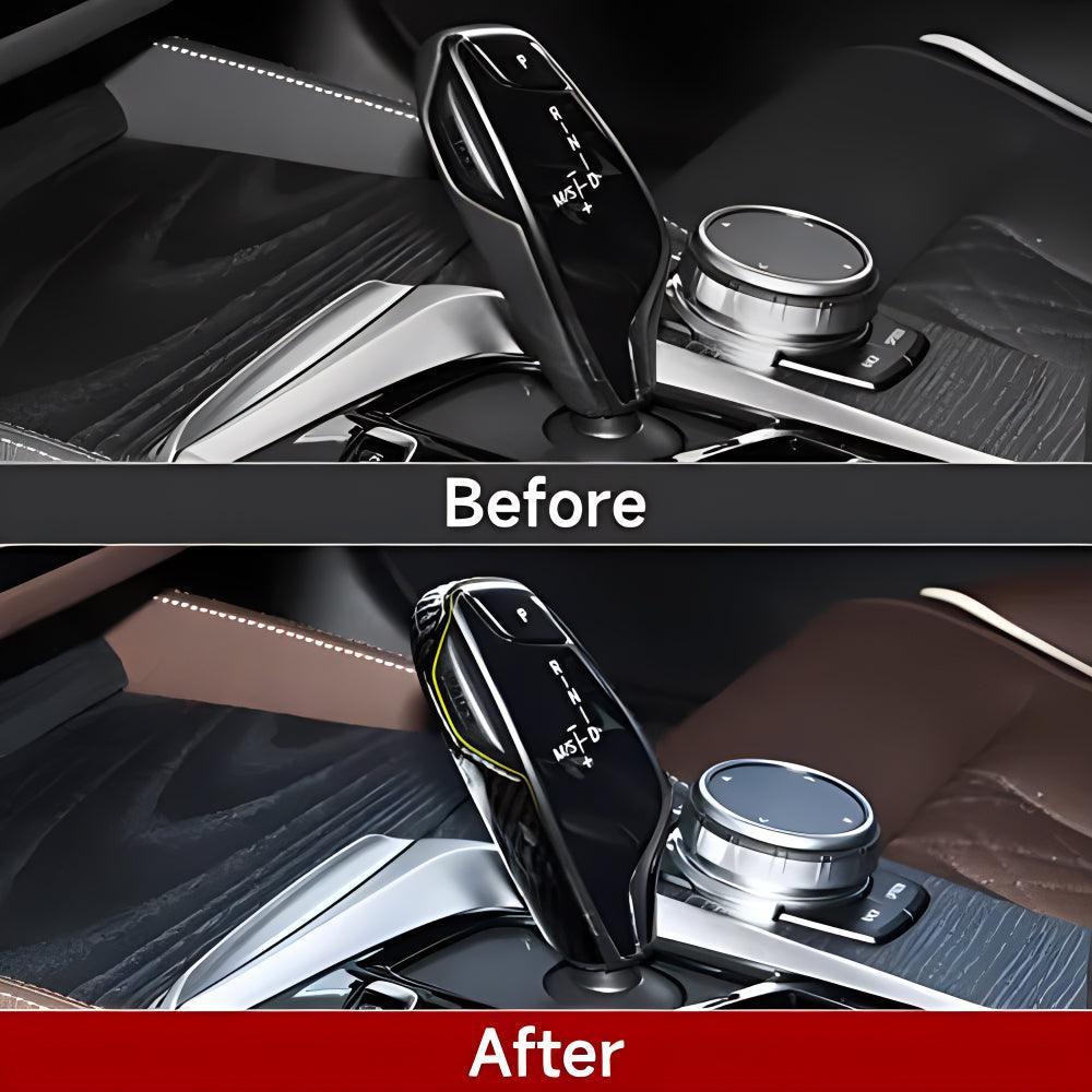 YDSSTORE Car Sticker Decals Gear Shift Knob Cover Carbon Color ABS Trim fits for BMW G30 G31 BMW 5 Series 6GT G32 G11 G12 X3 G01 X4 G02 Accessories-autoydsstore
