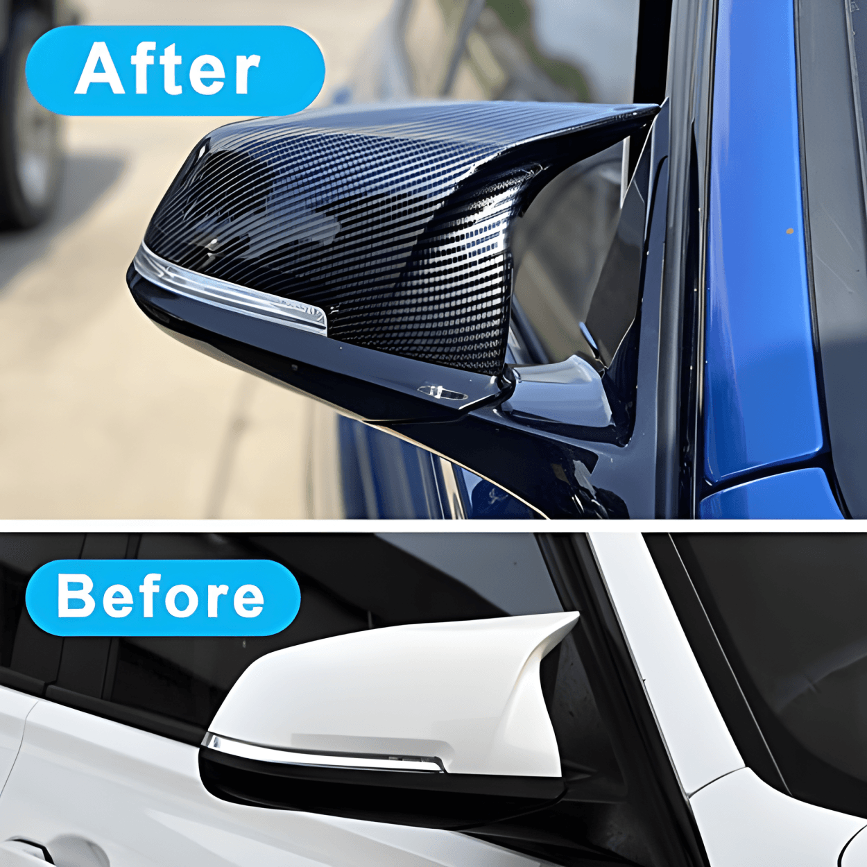 Door Mirror Covers Replacement for BMW F20 F22 F23 F30 F31 F32 F33 F36 F87 M2 X1 E84 - Rearview Side Mirror Caps-autoydsstore