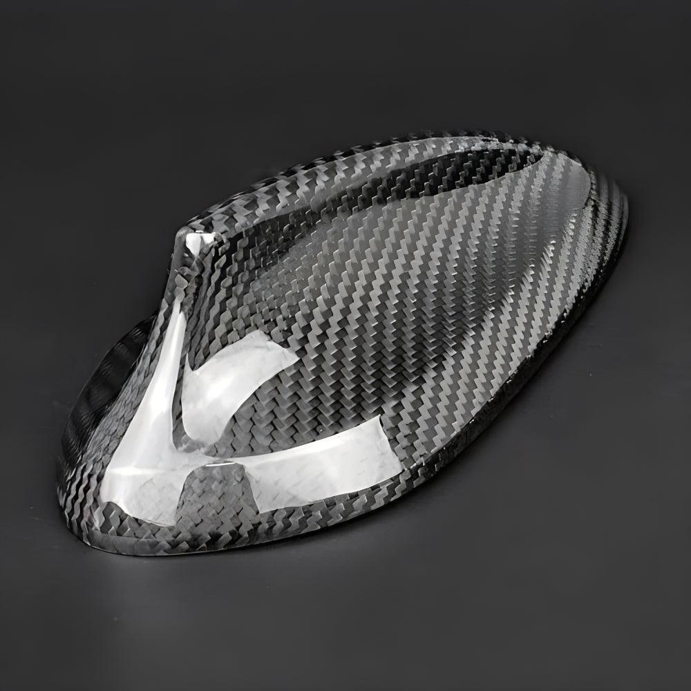 YDSSTORE Carbon Fiber Car Shark Fin Antenna Cover Antenna Toppers Sticker for BMW F20 F21 F52 F45 F46 F31 F34 GT G31 G32 GT F48 F49 F39 G01 G08 G02 F15 F85 G05 F16 F86 G07 Exterior Accessories. Black-autoydsstore