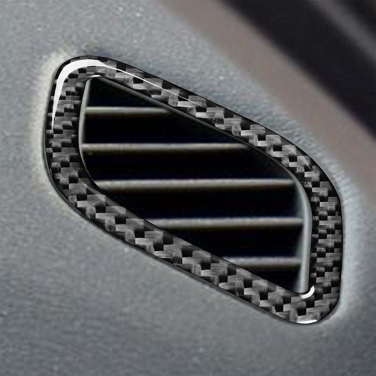 YDSSTORE Carbon Fiber  Car Dashboard Side Defogger AC Vent Panel Air Outlet Vent Frame Decoration Sticker Compatible with BMW X1 E84 2013 2014 2015 Auto Interior Trim Accessories 2pcs-autoydsstore