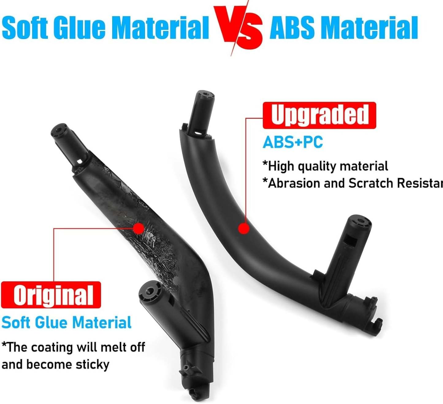 YDSSTORE BMW X5 X6 Door Pull Handle Replacement. Fits BMW X5 2014-2018 F15/F85 and X6 2015-2018 F16/F86. Passenger Side Right Front. Right Rear. and Left Rear Armrest Handle Grab Cover-autoydsstore