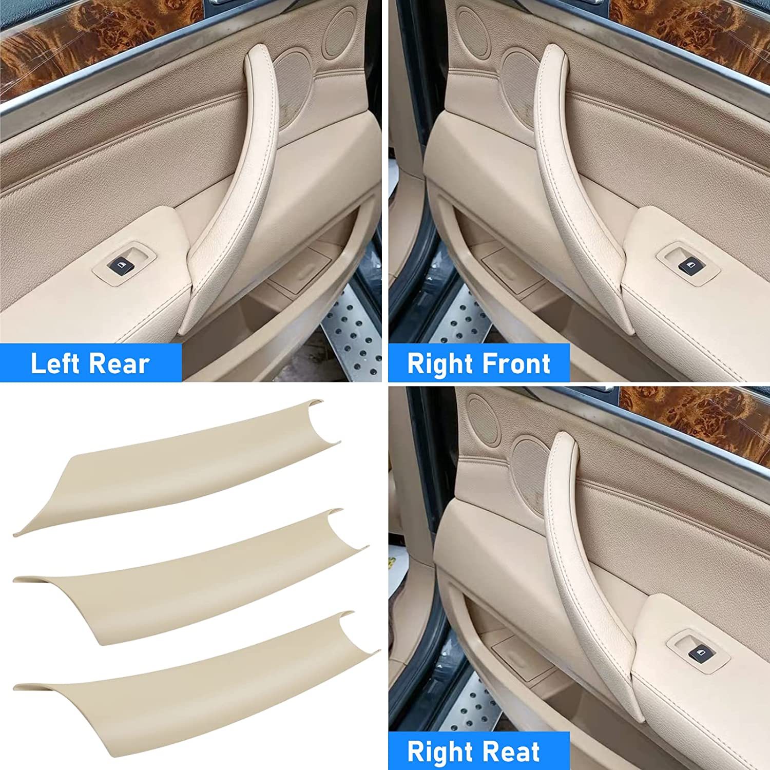 For BMW X5 X6 Car Door Handle Covers 3PCS Replacement | YDSSTORE-autoydsstore