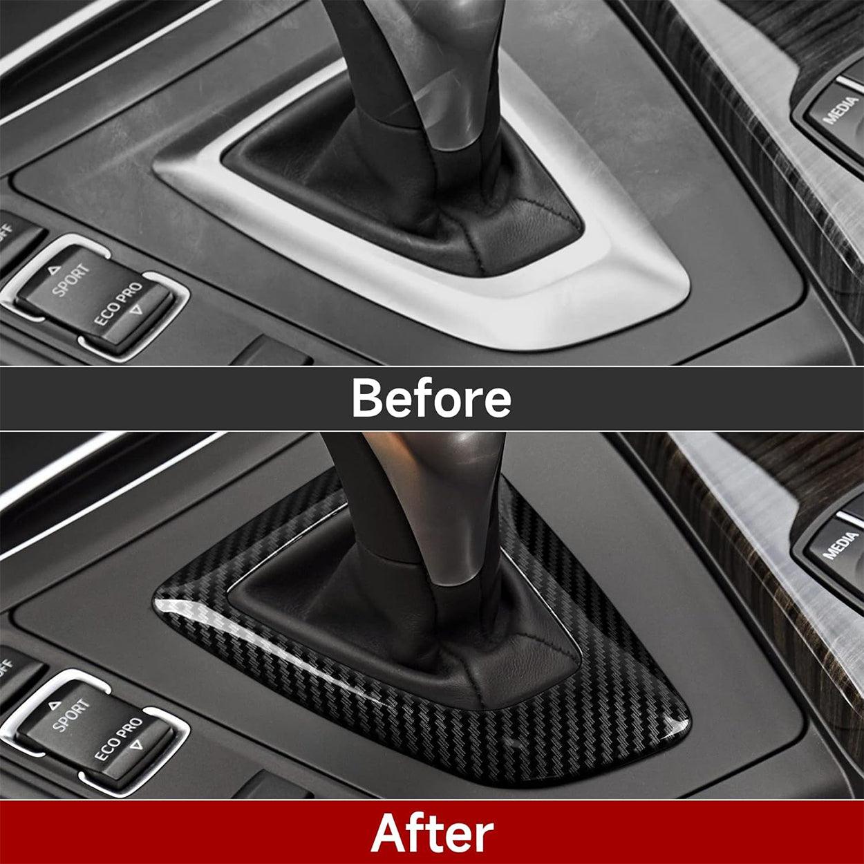 Car Gear Shift Frame Cover Trim Sticker Decals fit for BMW F20 F21 F22 F23 F30 F31 F32 F33 F34 F35 F36 Accessories (Style C)-autoydsstore