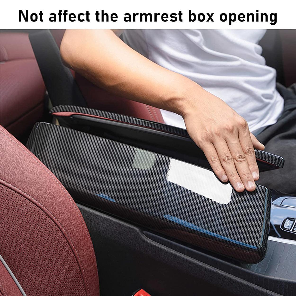 YDSSTORE Compatible with BMW Center Console Cover. for 2017-2023 BMW 5 Series Center Armrest Box Cover. 2021-2023 BMW 6 Series GT Carbon Fiber Armrest Cover-autoydsstore