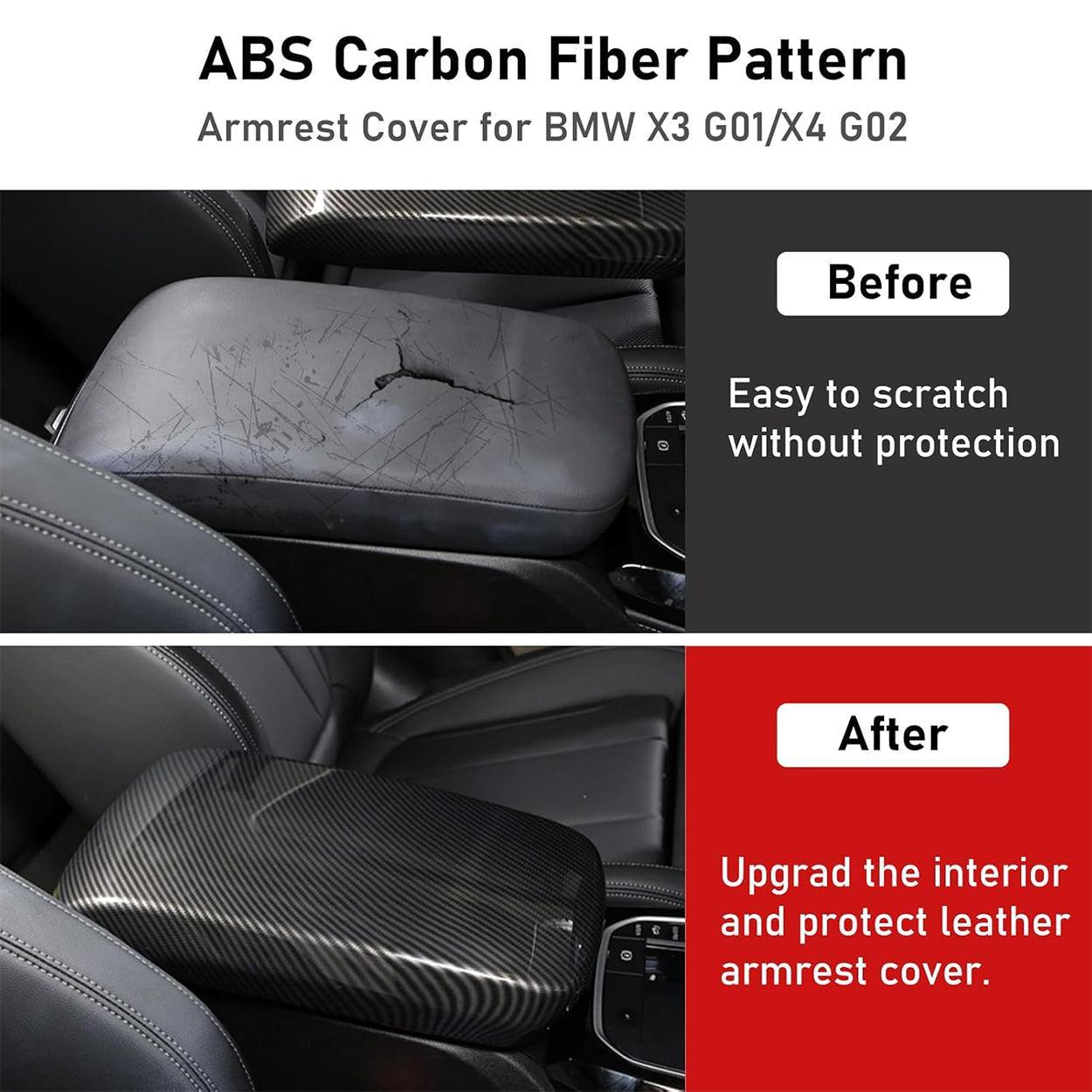 YDSSTORE Carbon Fiber  Style Center Console Cover for BMW X3 G01 (2018-2024) & BMW X4 G02 (2019-2024)-autoydsstore