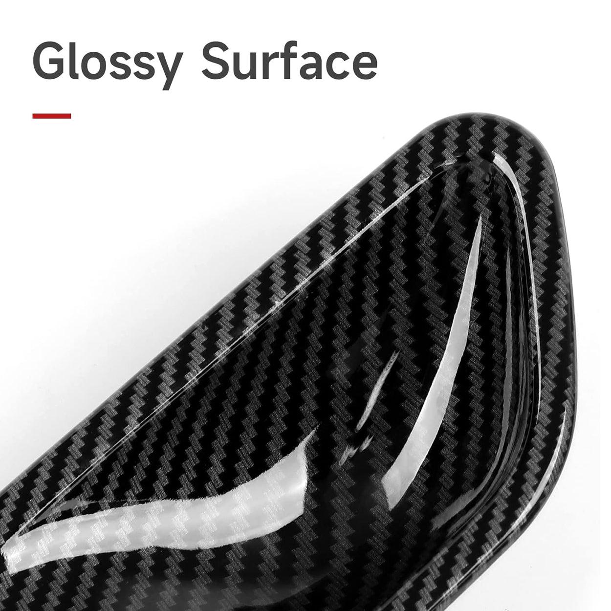 2PCS Car Trim Door Bowl Sticker Carbon Style ABS Decal Cover fits for BMW 3 4 Series F30 F31 F34 3GT F32 F33 F36 Accessories-autoydsstore