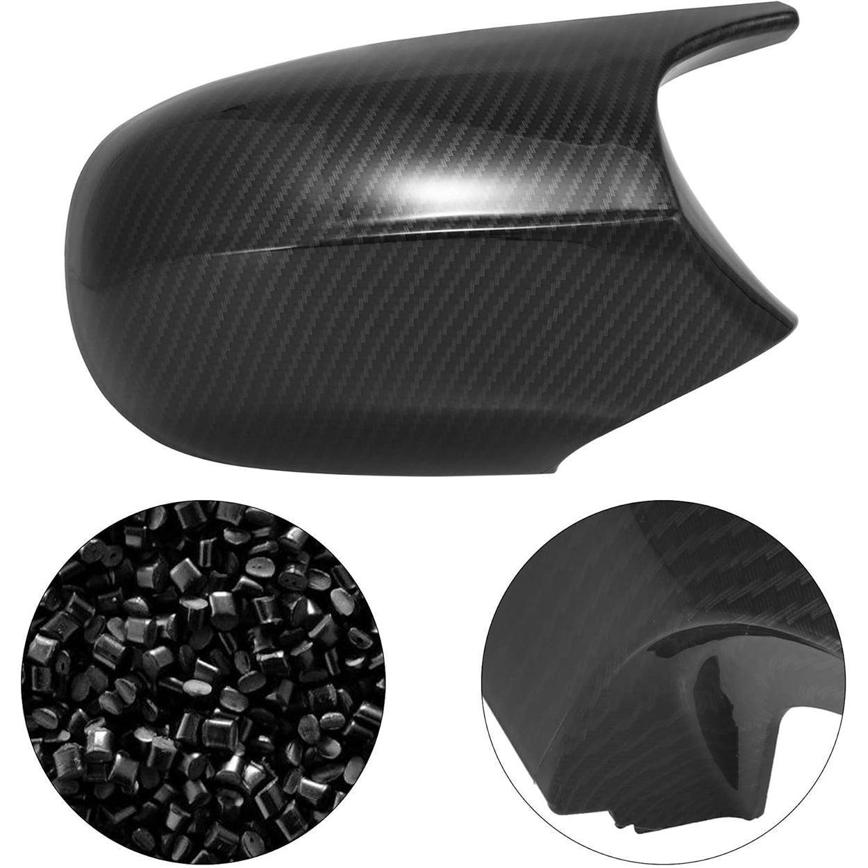 BMW E90 E91 LCI. E92 E93 LCI Carbon Fiber Pattern Rear View Mirror Covers - Durable. Sporty Look. Easy Installation-autoydsstore